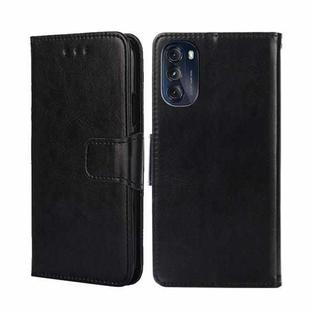 For Motorola Moto G 5G 2022 Crystal Texture Leather Phone Case(Black)