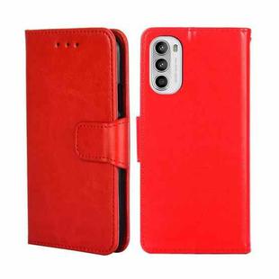 For Motorola Moto G52 4G/G82 5G Crystal Texture Leather Phone Case(Red)