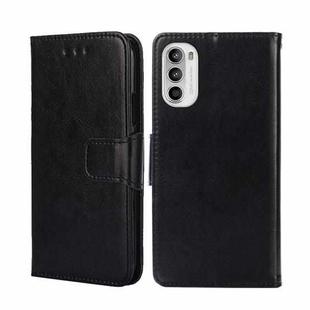 For Motorola Moto G52 4G/G82 5G Crystal Texture Leather Phone Case(Black)