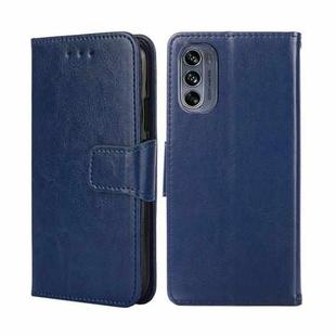 For Motorola Moto G62 5G Crystal Texture Leather Phone Case(Royal Blue)