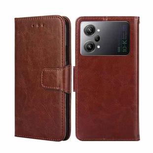 For OPPO K10 Pro 5G Crystal Texture Leather Phone Case(Brown)