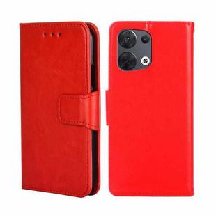 For OPPO Reno8 5G Crystal Texture Leather Phone Case(Red)
