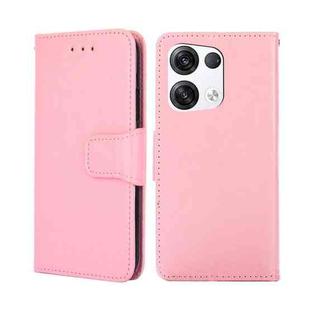 For OPPO Reno8 Pro+ 5G Crystal Texture Leather Phone Case(Pink)