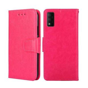 For TCL 30T/T603DL Crystal Texture Leather Phone Case(Rose Red)