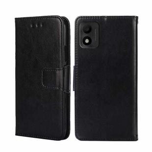 For TCL 303 Crystal Texture Leather Phone Case(Black)