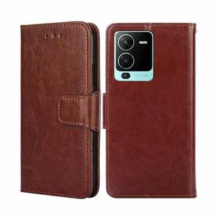 For vivo S15 Pro 5G Crystal Texture Leather Phone Case(Brown)
