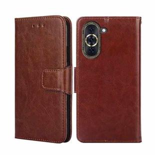 For Huawei Nova 10 Pro Crystal Texture Leather Phone Case(Brown)