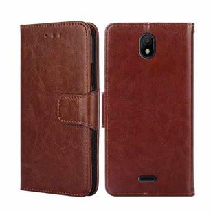For Nokia C100 Crystal Texture Leather Phone Case(Brown)