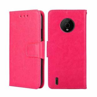 For Nokia C200 Crystal Texture Leather Phone Case(Rose Red)