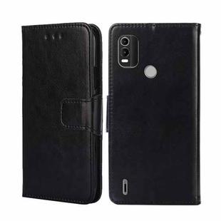 For Nokia C21 Plus Crystal Texture Leather Phone Case(Black)