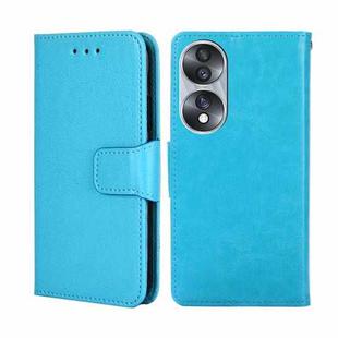 For Honor 70 Crystal Texture Leather Phone Case(Light Blue)