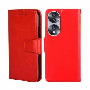 For Honor 70 Crystal Texture Leather Phone Case(Red)
