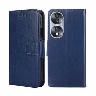 For Honor 70 Crystal Texture Leather Phone Case(Royal Blue)