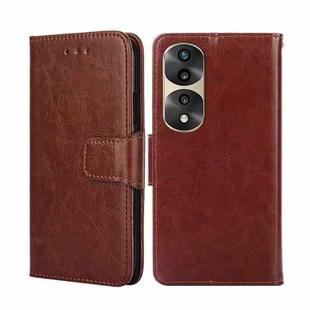 For Honor 70 Pro/70 Pro+ Crystal Texture Leather Phone Case(Brown)