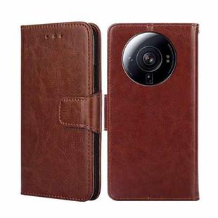 For Xiaomi 12S Ultra Crystal Texture Leather Phone Case(Brown)