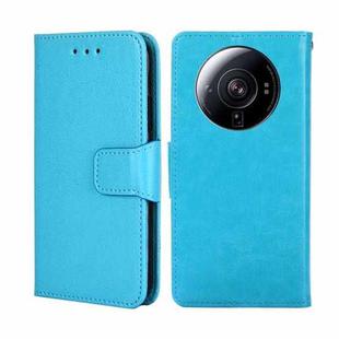For Xiaomi 12S Ultra Crystal Texture Leather Phone Case(Light Blue)