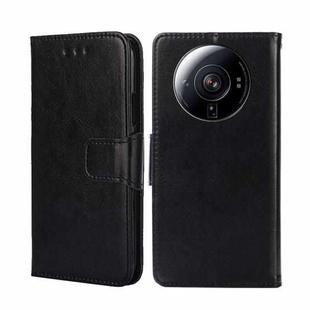 For Xiaomi 12S Ultra Crystal Texture Leather Phone Case(Black)