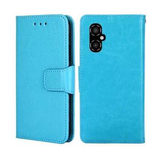For Xiaomi Poco M4 5G Crystal Texture Leather Phone Case(Light Blue)