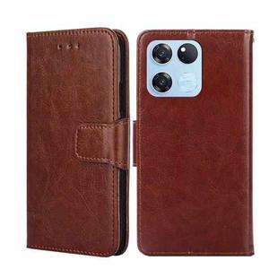 For OnePlus Ace Racing Crystal Texture Leather Phone Case(Brown)