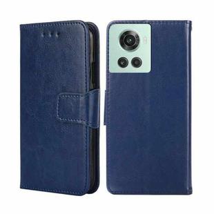For OnePlus Ace/10R Crystal Texture Leather Phone Case(Royal Blue)