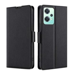 For OnePlus Nord CE 2 Lite 5G Ultra-thin Voltage Side Buckle Horizontal Flip Leather Phone Case(Black)