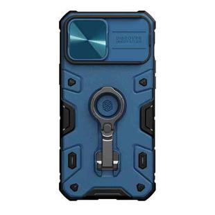 For iPhone 13 Pro Max NILLKIN CamShield Armor Pro Phone Case with Ring Holder (Blue)