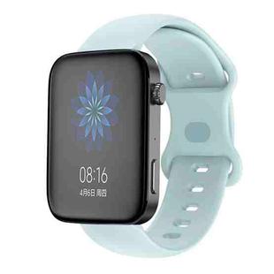 For Xiaomi Mi Watch 18mm Butterfly Buckle Silicone Watch Band(Light Blue)