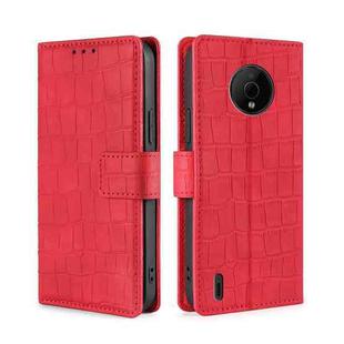 For Nokia C200 Skin Feel Crocodile Magnetic Clasp Leather Phone Case(Red)