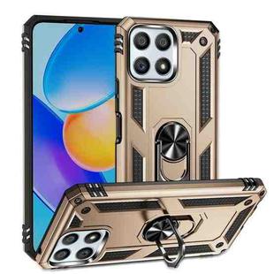 For Honor Play6T Pro / X8 / X30i Shockproof TPU + PC Phone Case with 360 Degree Rotating Holder(Gold)