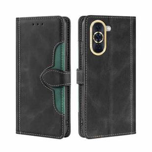 For Huawei nova 10 Skin Feel Magnetic Buckle Leather Phone Case(Black)