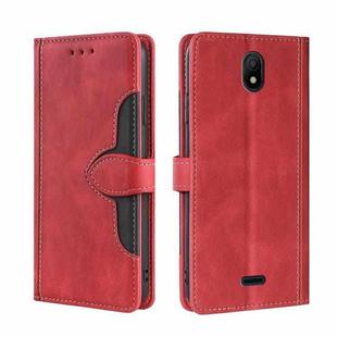 For Nokia C100 Skin Feel Magnetic Buckle Leather Phone Case(Red)