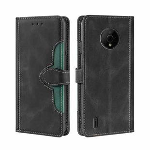 For Nokia C200 Skin Feel Magnetic Buckle Leather Phone Case(Black)