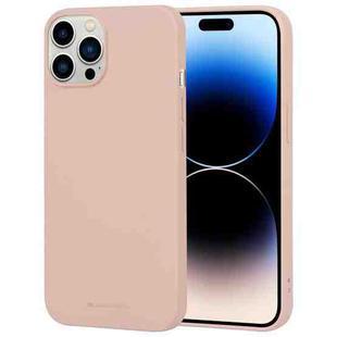 For iPhone 14 Pro Max GOOSPERY SOFT FEELING Liquid TPU Phone Case (Light Pink)