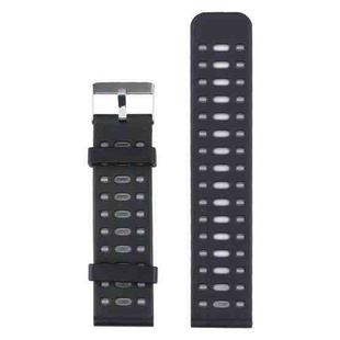 22mm Silicone Watch Band(Grey Black)