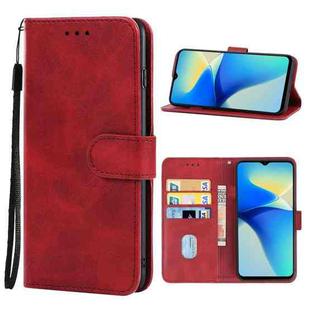 For vivo Y30 5G Leather Phone Case(Red)