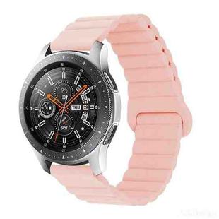 For Xiaomi Haylou Smart Watch 2 LS02 / RS4 / RS4 Plus Reverse Buckle Magnetic Silicone Watch Band(Pink)
