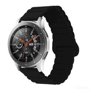 For Xiaomi Haylou Smart Watch 2 LS02 / RS4 / RS4 Plus Reverse Buckle Magnetic Silicone Watch Band(Black)