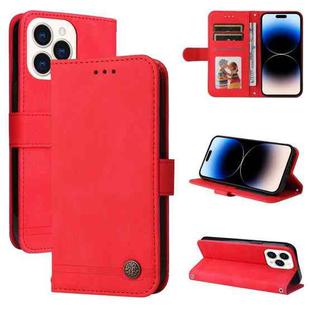 For iPhone 14 Pro Max Skin Feel Life Tree Leather Case (Red)