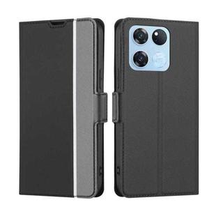 For OnePlus Ace Racing Twill Texture Side Button Leather Phone Case(Black)