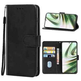For OnePlus 10T Leather Phone Case(Black)