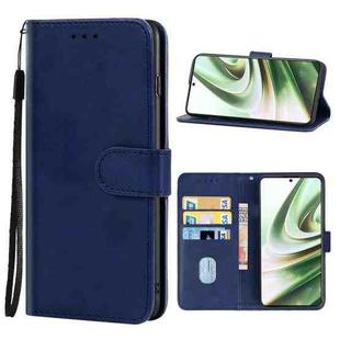 For OnePlus 10T Leather Phone Case(Blue)