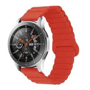 For Xiaomi Haylou RT / RT2 / GST / GS / RS3 Universal Reverse Buckle Magnetic Silicone Watch Band(Red)