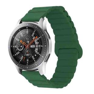 For Xiaomi Haylou RT / RT2 / GST / GS / RS3 Universal Reverse Buckle Magnetic Silicone Watch Band(Green)