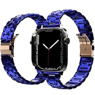 Electroplated Acrylic Watch Band For Apple Watch Ultra 49mm / Series 8&7 45mm / SE 2&6&SE&5&4 44mm / 3&2&1 42mm(Blue)
