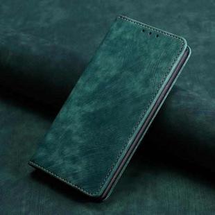 For Huawei Nova 8i RFID Anti-theft Brush Magnetic Leather Phone Case(Green)