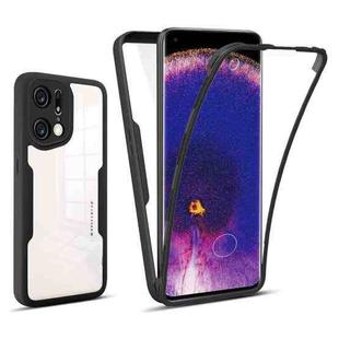 For OPPO Find X5 Pro 360 Degrees Full Coverage Phone Case(Black)