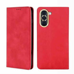 For Huawei nova 10 Skin Feel Magnetic Horizontal Flip Leather Phone Case(Red)