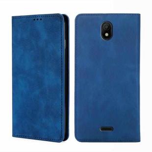 For Nokia C100 Skin Feel Magnetic Horizontal Flip Leather Phone Case(Blue)