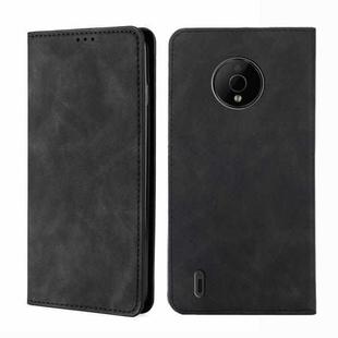For Nokia C200 Skin Feel Magnetic Horizontal Flip Leather Phone Case(Black)