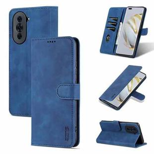 For Huawei nova 10 Pro AZNS Skin Feel Calf Texture Flip Leather Phone Case(Blue)